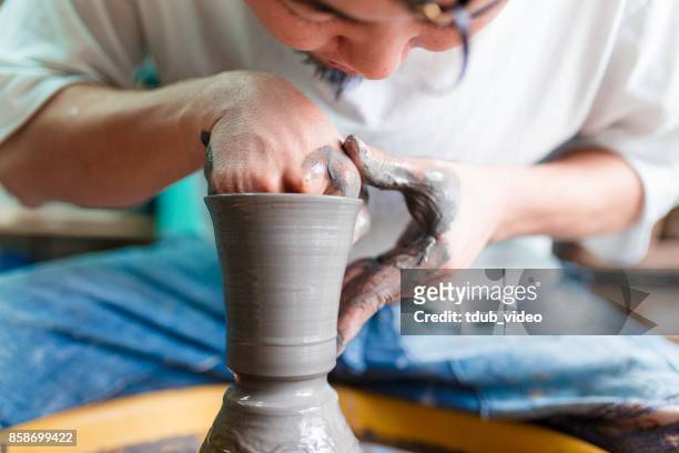 pottery at okinawa - tdub_video stock pictures, royalty-free photos & images