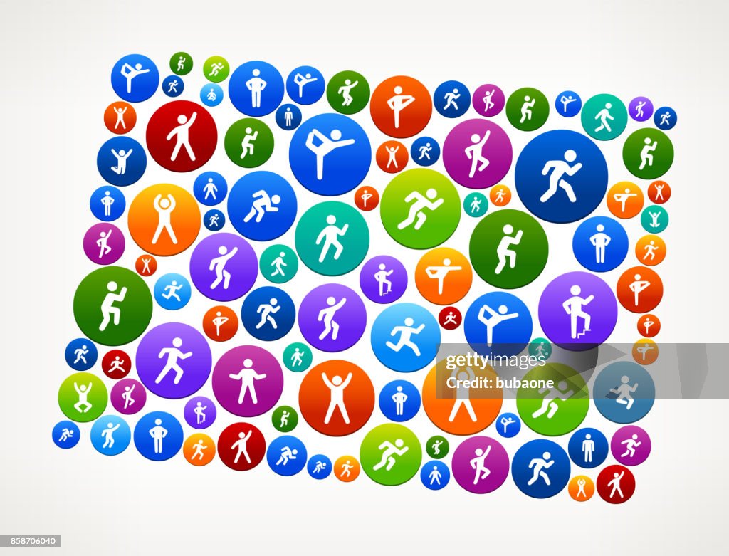 Wellness Button Wyoming Wellness Active Lifestyle Vector Button Pattern High-Res Vector ...
