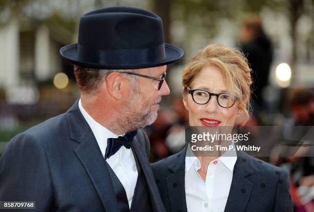 Jonathan Dayton and Valerie Faris attend the American Express Gala & European Premiere of "Battle of the Sexes" during the 61st BFI London Film...