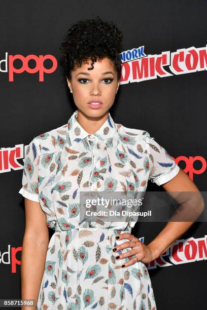 Alisha Wainwright attends the Shadowhunter panel during 2017 New York Comic Con - Day 3 on October 7, 2017 in New York City.