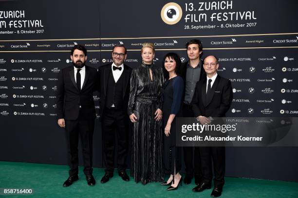 Members of the jury for international feature film Lucas Ochoa, Michel Merkt, president Trine Dyrholm, Mabel Cheung, Paul Negoescu and Ed Guiney...