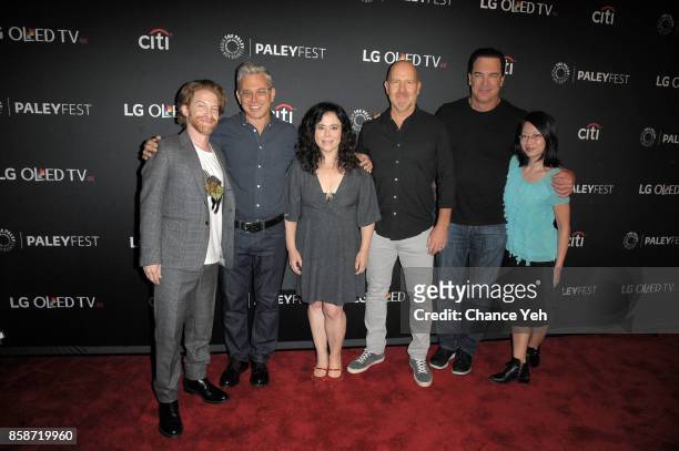 Seth Green, Rich Appel, Alex Borstein, Mike Henry and Parick Warburton attend the "Family Guy" screening during PaleyFest NY 2017 at The Paley Center...