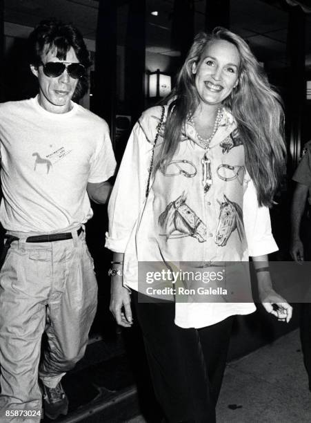 Mick Jagger and Jerry Hall