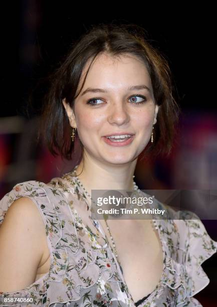 Esme Creed-Miles attends the Special Presentation & European Premiere of "Dark River" during the 61st BFI London Film Festival on October 7, 2017 in...