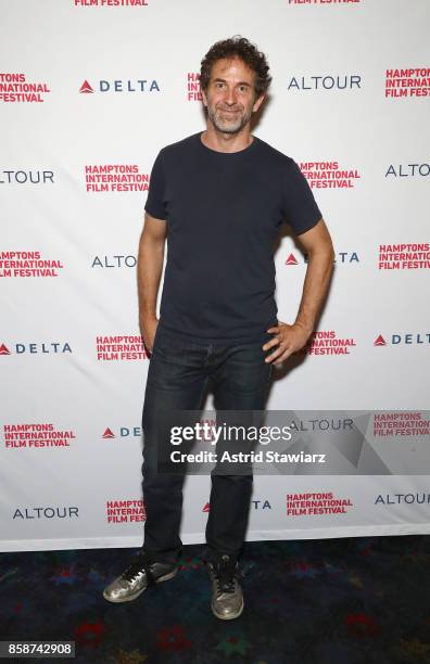 Director Gethin Aldous attends the photo call for the film "The Work: UA2 East Hampton Cinema 6 during Hamptons International Film Festival 2017 -...