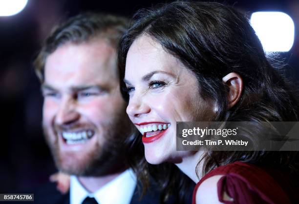 Mark Stanley and Ruth Wilson attend the Special Presentation & European Premiere of "Dark River" during the 61st BFI London Film Festival on October...