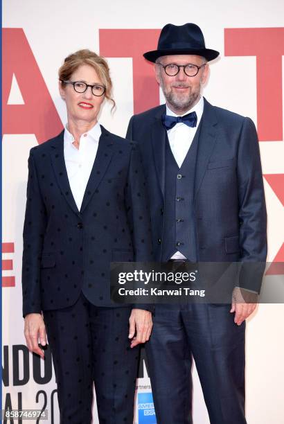 Valerie Faris and Jonathan Dayton attend the American Express Gala & European Premiere of "Battle of the Sexes" during the 61st BFI London Film...