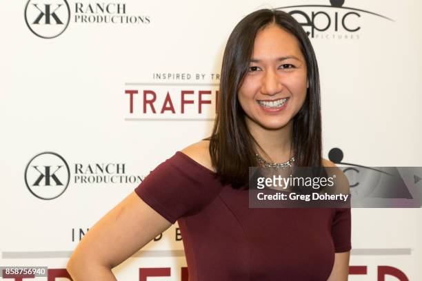 Emily Jira attends the Premiere Of Epic Pictures Releasings' "Trafficked" at the Aero Theatre on October 6, 2017 in Santa Monica, California.