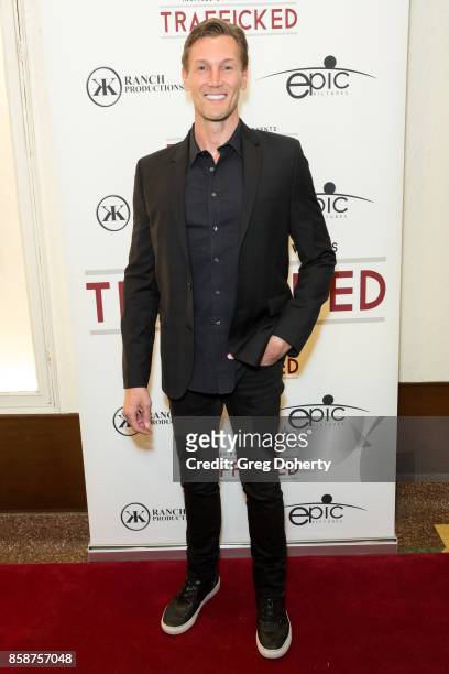 Adam Ambrosio attends the Premiere Of Epic Pictures Releasings' "Trafficked" at the Aero Theatre on October 6, 2017 in Santa Monica, California.