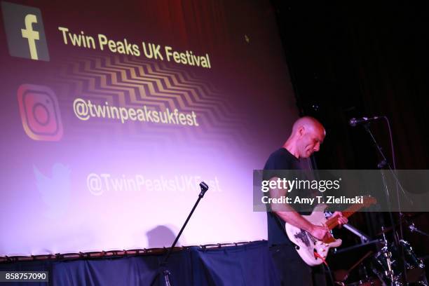 Actor James Marshall, who played the character of James Hurley on the TV series Twin Peaks, sings and plays the guitar during the Twin Peaks UK...