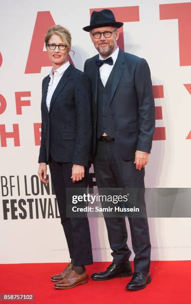 Valerie Faris and Jonathan Dayton attend the American Express Gala & European Premiere of "Battle of the Sexes" during the 61st BFI London Film...