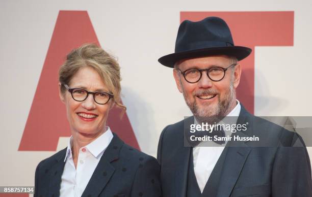 Valerie Faris and Jonathan Dayton attend the American Express Gala & European Premiere of "Battle of the Sexes" during the 61st BFI London Film...
