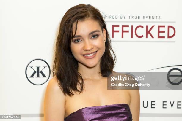 Actress Katalina Viteri attends the Premiere Of Epic Pictures Releasings' "Trafficked" at the Aero Theatre on October 6, 2017 in Santa Monica,...