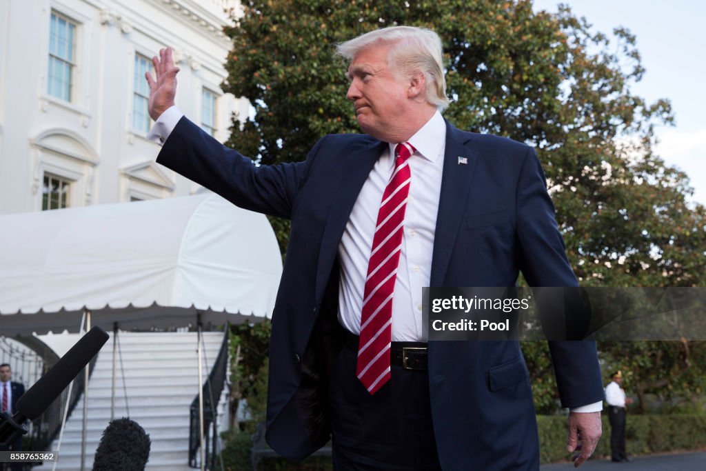 US President Donald J. Trump travels to North Carolina for a pair of fund raising events