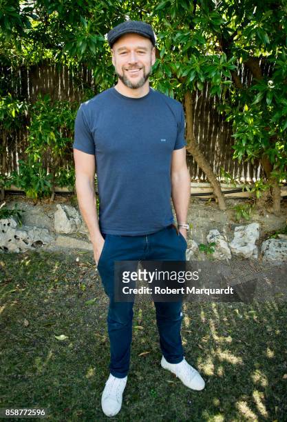 Elliot Cowan poses for the press during a presentation of his latest film 'Musa' at the Hotel Melia during the Sitges Film Festival 2017 on October...