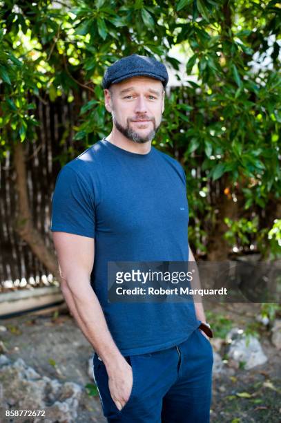 Elliot Cowan poses for the press during a presentation of his latest film 'Musa' at the Hotel Melia during the Sitges Film Festival 2017 on October...