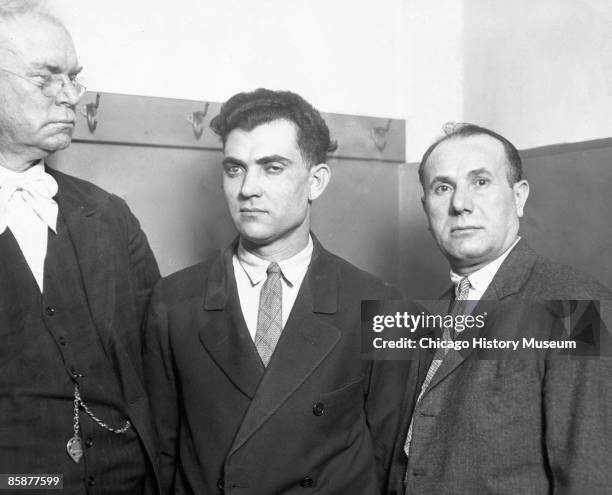Photo of John Scalise and Albert Anselmi , two notorious hit men who killed Capone's gangster rival Dean O'Banion, Chicago 1927. Attorney Patrick...