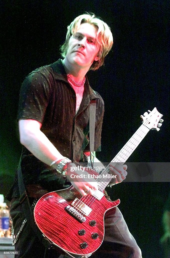 Mike Ransom Adema guitarist Mike Ransom performs during the last stop of the ...