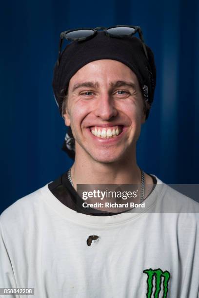 Henrik Harlaut of Sweden poses before the Sosh Big Air finals on October 7, 2017 in Annecy, France.