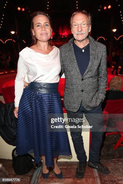 Franz Xaver Kroetz, and his ex-wife Marie-Theres Relin during the premiere of the Circus Roncalli '40 Jahre Reise zum Regenbogen' on October 7, 2017...