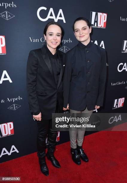 Actress Ellen Page and dancer Emma Portner attend the 2017 Los Angeles Dance Project Gala on October 7, 2017 in Los Angeles, California.