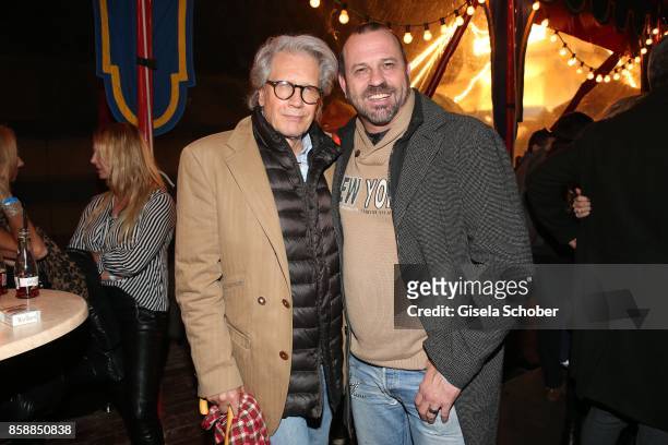 Bernd Herzsprung, Michel Guillaume, SOKO, during the premiere of the Circus Roncalli '40 Jahre Reise zum Regenbogen' on October 7, 2017 in Munich,...