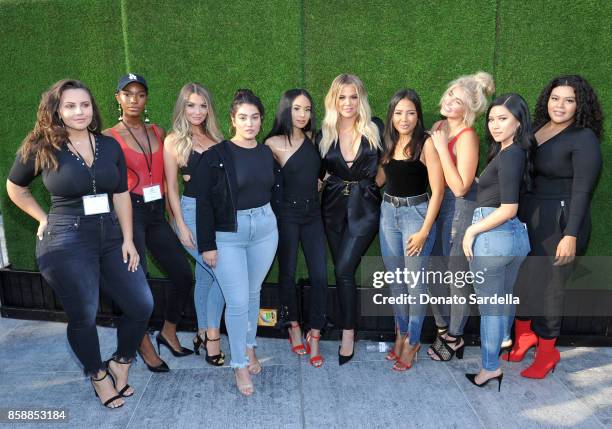 Anna Krylova, Shae Scott, Emily Sears, Nadia Aboulhosn, Symphani Soto, co-founders of Good American Khloe Kardashian and Emma Grede, Sarina Nowak,...