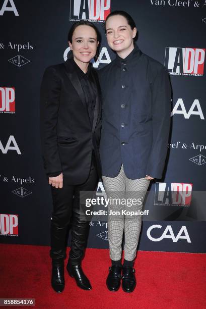 Actress Ellen Page and dancer Emma Portner arrive at the L.A. Dance Project's Annual Gala at L.A. Dance Project on October 7, 2017 in Los Angeles,...