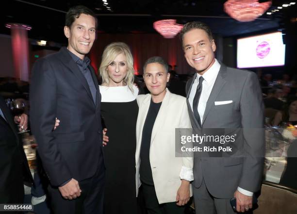 Pete Nowalk, Point Honorary Board Member Judith Light, honoree Jill Soloway and Point Executive Director & CEO Jorge Valencia at Point Honors Los...
