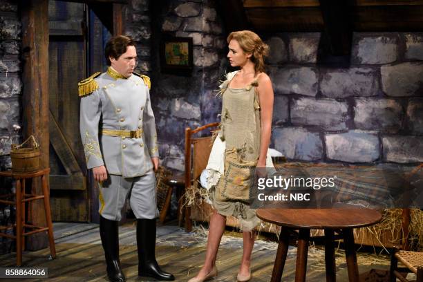 Gal Gadot" Episode 1727 -- Pictured: Beck Bennet as the prince, Gal Gadot as the princess during "The Princess & The Mice" in Studio 8H on October 7,...