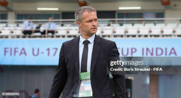 Christian Wueck of Germany looks on during the FIFA U-17 World Cup India 2017 group C match between Germany and Costa Rica at Pandit Jawaharlal Nehru...