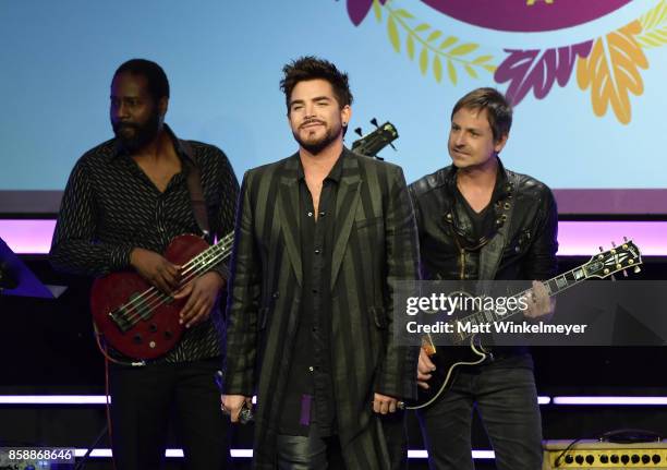 Adam Lambert performs onstage at Point Honors Los Angeles 2017, benefiting Point Foundation, at The Beverly Hilton Hotel on October 7, 2017 in...