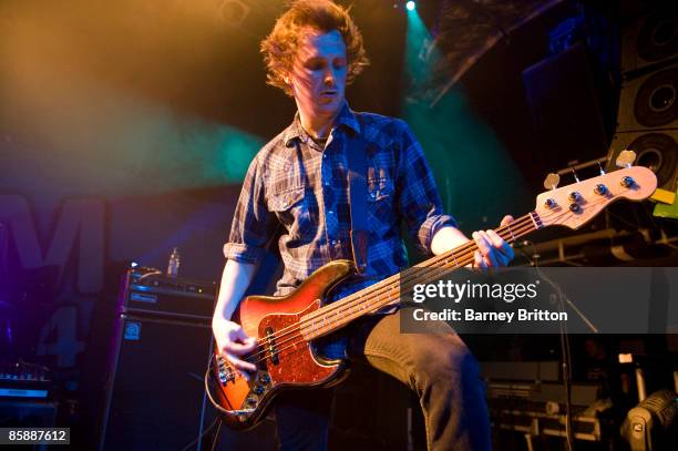 Steve Wilson of Dinosaur Pileup performs on stage at the XFM Big Night Out at O2 Islington Academy on April 9, 2009 in London, England.