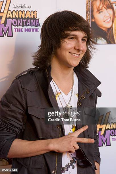 Mitchel Musso attends a VIP screening of "Hannah Montana" at Regal Cinema in Green Hills on April 9, 2009 in Nashville, Tennessee.