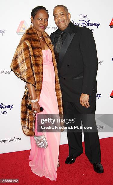 Academy Award winning sound mixer Russell Williams and his guest attend the 36th annual Whitney M. Young, Jr. Awards Dinner at the Hyatt Regency...