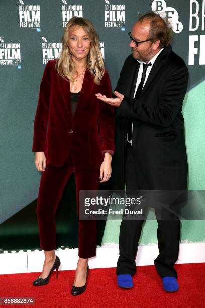 Laura Smet and Xavier Beauvois attend "The Guardians" UK Premiere during the 61st BFI London Film Festival at Embankment Gardens Cinema on October 7,...