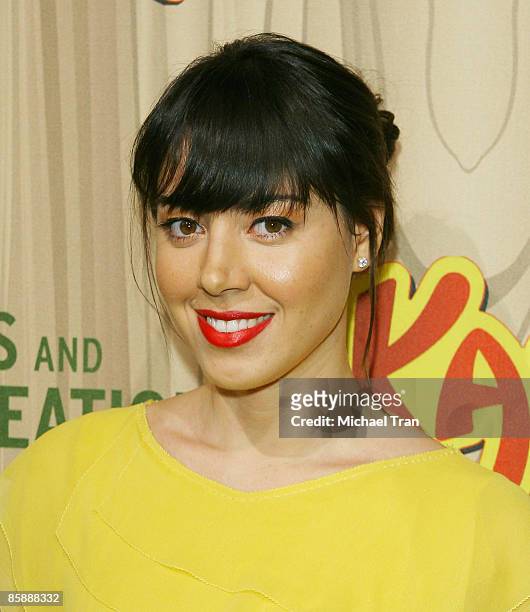 Actress Aubrey Plaza arrives to the Los Angeles premiere of NBC's new show "Parks and Recreation" held at MyHouse on April 9, 2009 in Hollywood,...