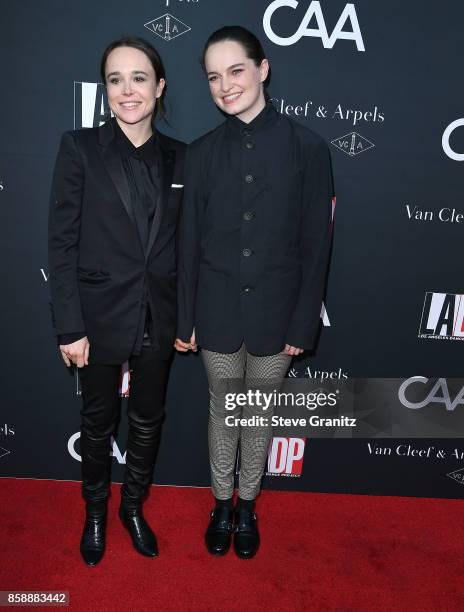 Ellen Page, Emma Portner arrives at the L.A. Dance Project's Annual Gala at L.A. Dance Project on October 7, 2017 in Los Angeles, California.