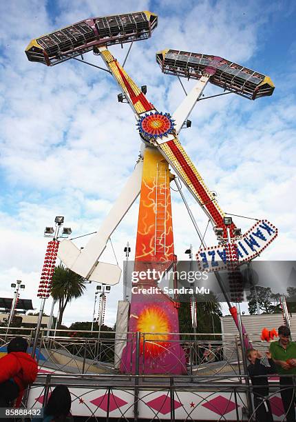 Amusement rides entertain the thousands that gathered at the Royal Easter Show at the ASB Showgrounds on April 10, 2009 in Auckland, New Zealand.