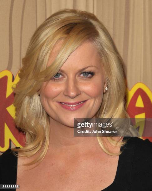 Actress Amy Poehler arrives at the celebration for the premiere episode of "Parks & Recreation" at MyHouse on April 9, 2009 in Hollywood, California.