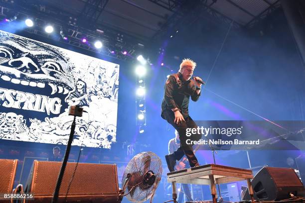 Dexter Holland of The Offspring performs on stage as part of "Jack's 12th Show" at FivePoint Amphitheatre on October 7, 2017 in Irvine, California.