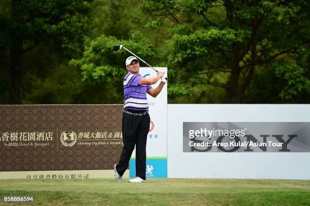 Adilson Da Silva of Brazil pictured during final round of the Yeangder Tournament Players Championship at Linkou lnternational Golf and Country Club...