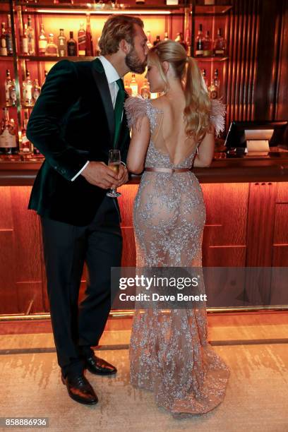 Chris Robshaw and Camilla Kerslake's engagement party at Ten Trinity Square on October 7, 2017 in London, England.