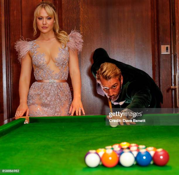 Chris Robshaw and Camilla Kerslake's engagement party at Ten Trinity Square on October 7, 2017 in London, England.