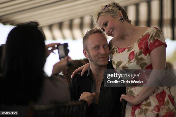 Gregory Arlt and Kelly Green attend a luncheon for fashion designer Rachel Pally at the Chateau Marmont on April 9, 2009 in West Hollywood,...