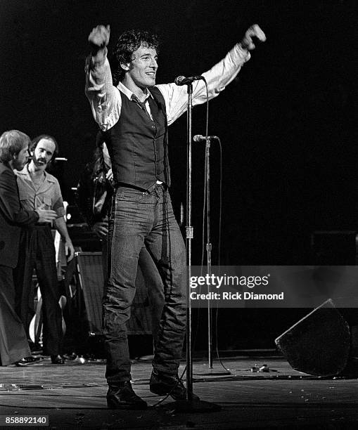 Atlanta Singer/Songwriter Bruce Springsteen of Bruce Springsteen & The E Street Band performs at The Fox Theater in Atlanta Georgia. November 01, 1978