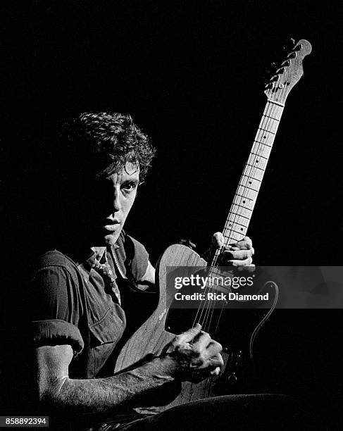 Atlanta Singer/Songwriter Bruce Springsteen of Bruce Springsteen & The E Street Band performs at The Fox Theater in Atlanta Georgia. November 01, 1978