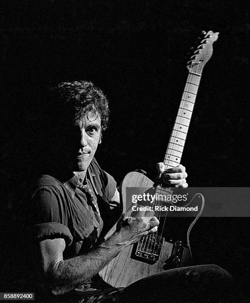 Atlanta Singer/Songwriter Bruce Springsteen of Bruce Springsteen & The E Street Band performs at The Fox Theater in Atlanta Georgia. November 01, 1978