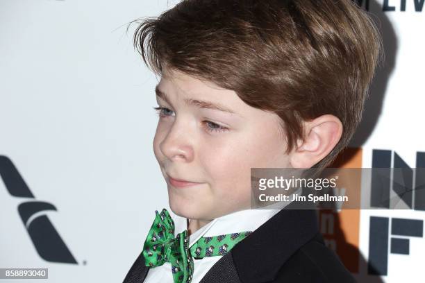 Actor Oakes Fegley attends the 55th New York Film Festival "Wonderstruck" premiere at Alice Tully Hall on October 7, 2017 in New York City.