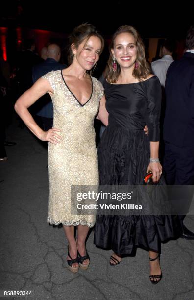 Jennifer Gray and Natalie Portman attend the 2017 Los Angeles Dance Project Gala on October 7, 2017 in Los Angeles, California.